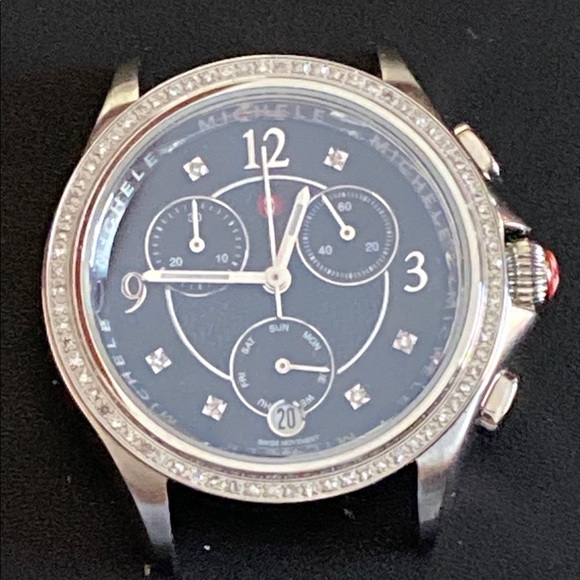 Michele Belmore Chrono Black Dial Diamond Watch main image 4